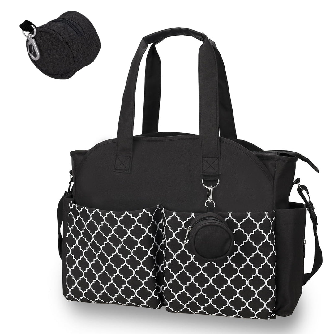Wickeltasche Baby Gross, 13 Fächer Kinderwagen Windeltasche, Wasserabweisende Babytasche mit Schnull
