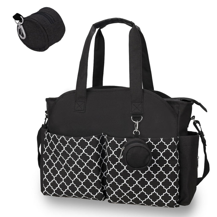 Wickeltasche Baby Gross, 13 Fächer Kinderwagen Windeltasche, Wasserabweisende Babytasche mit Schnull