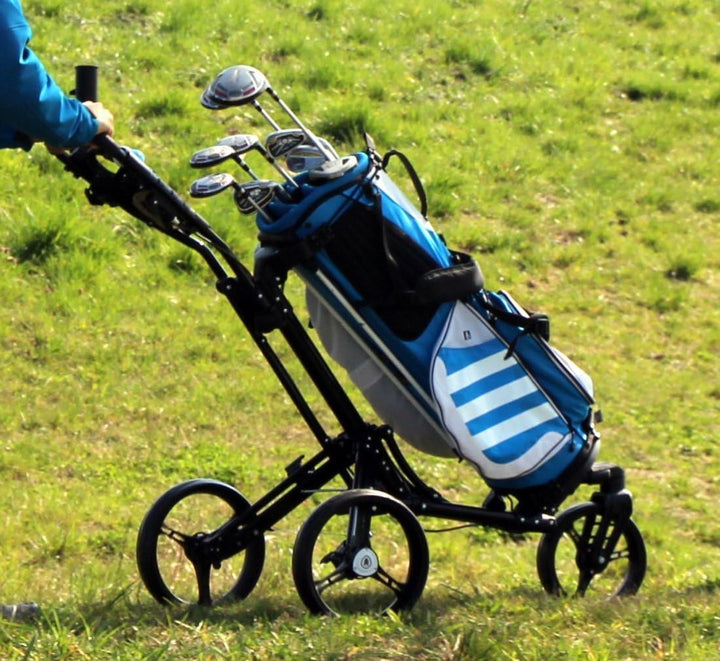 Golftrolley SL Pro 7 HAMMA Plus, Golfwagen mit innovativem 360° Spin Vorderrad (frei 360° gelagert),