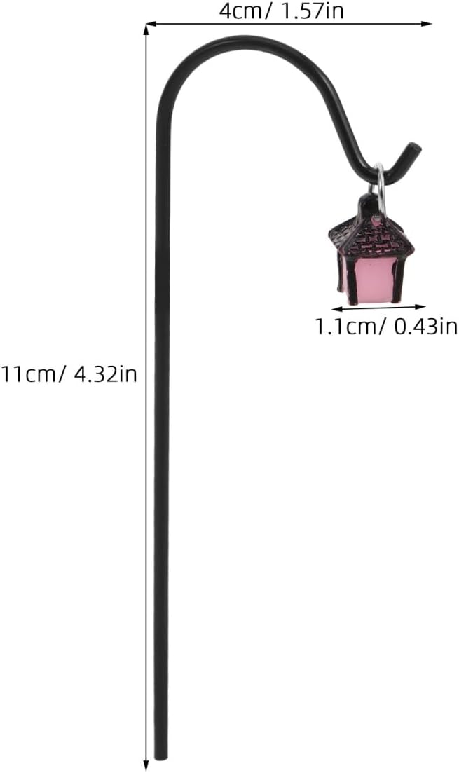 Hemobllo 7 Stueck Mini Laterne Pflanzenstecker Leuchtend Mikro Landschaft