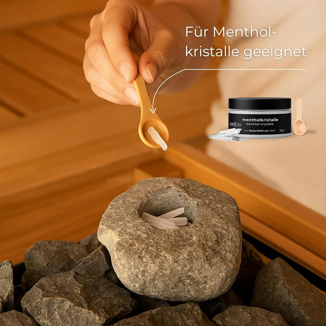 Saunastein Naturstein | Handgefertigter Dampfstein für Sauna | Für langanhaltenden Aufguss & verbess