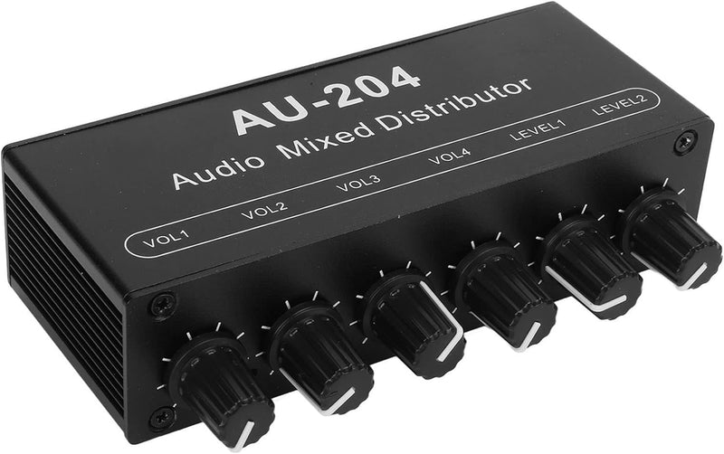 2 in 4 Out 3,5 Mm Stereo Audio Switch Stereo Audio Splitter Box Mini Vorverstärker Kopfhörerverstärk