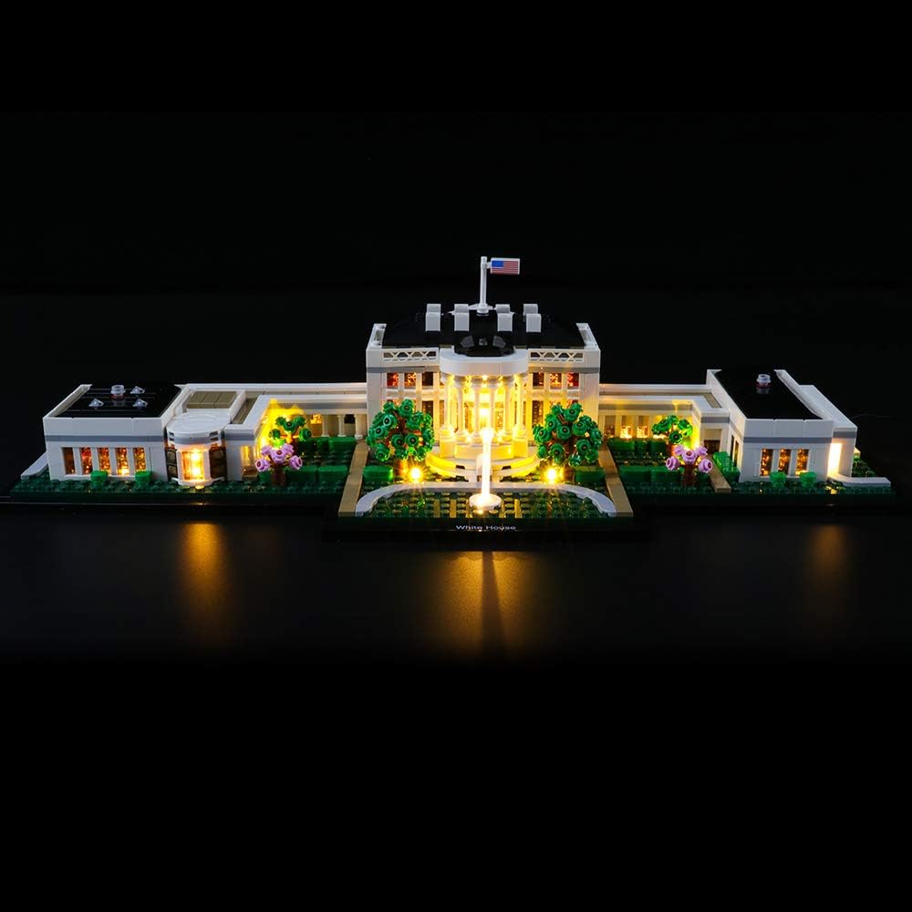 BRIKSMAX Led Beleuchtungsset für Lego Architecture Das Weisse Haus,Kompatibel Mit Lego 21054 Baustei
