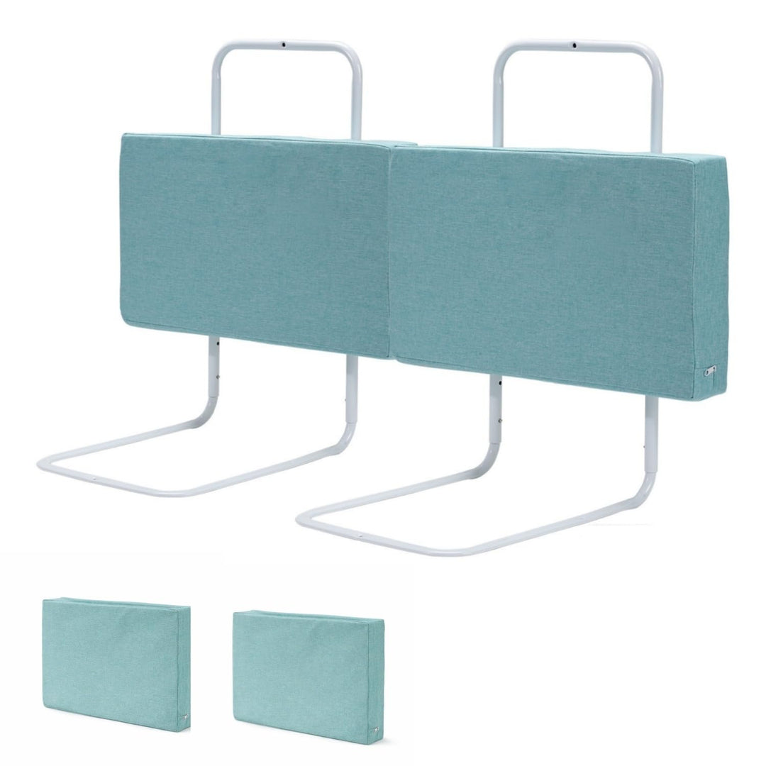 Ikodm Bettgitter 2x50cm rausfallschutz Bett Bettschutzgitter für Kinder 5-Loch Höhenverstellbar Bett