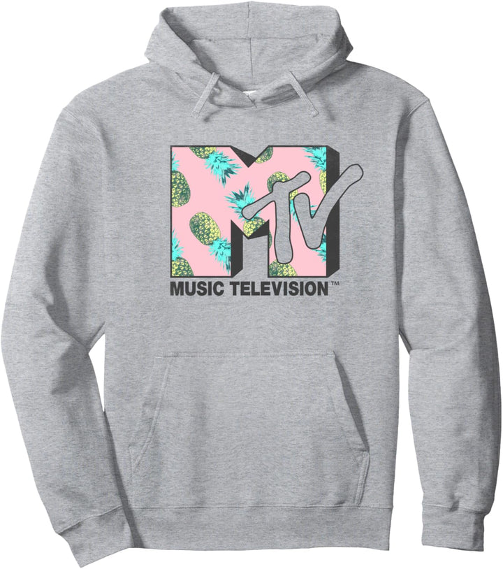 MTV Logo Pineapple Bright Pullover Hoodie