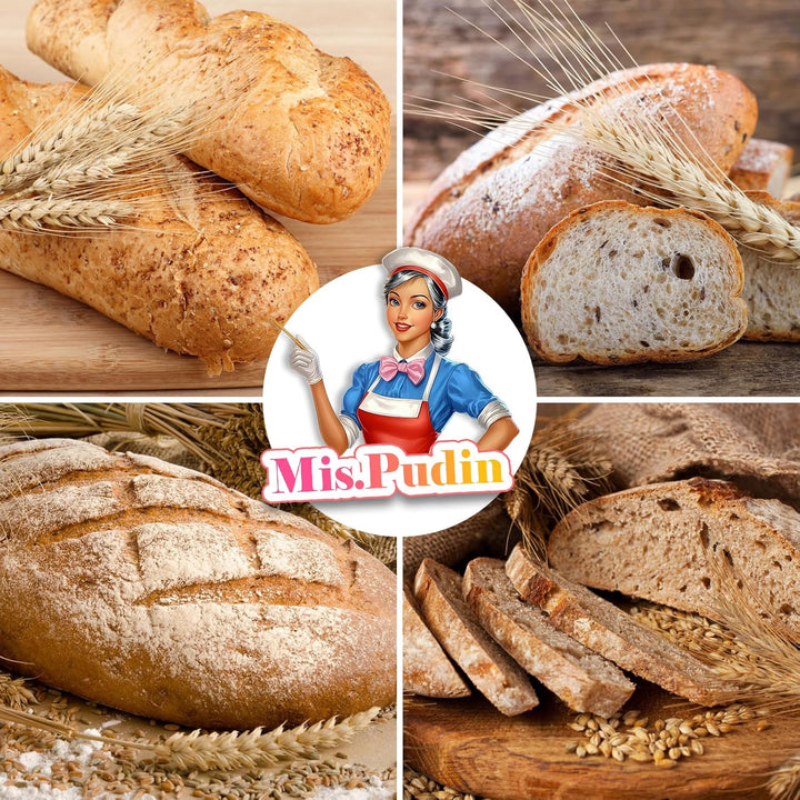 Gärkörbchen Oval 28 cm für 700g Teig, Gärkorb Rattan Set Sauerteig mit Leinentuch & Gärfolie Backen,