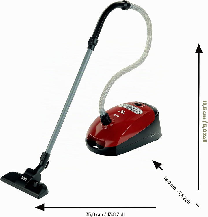 Theo Klein 6074 Putzwagen und Staubsauger I Kinder-Sauger im Miele-Design I Besenwagen inkl. Eimer,