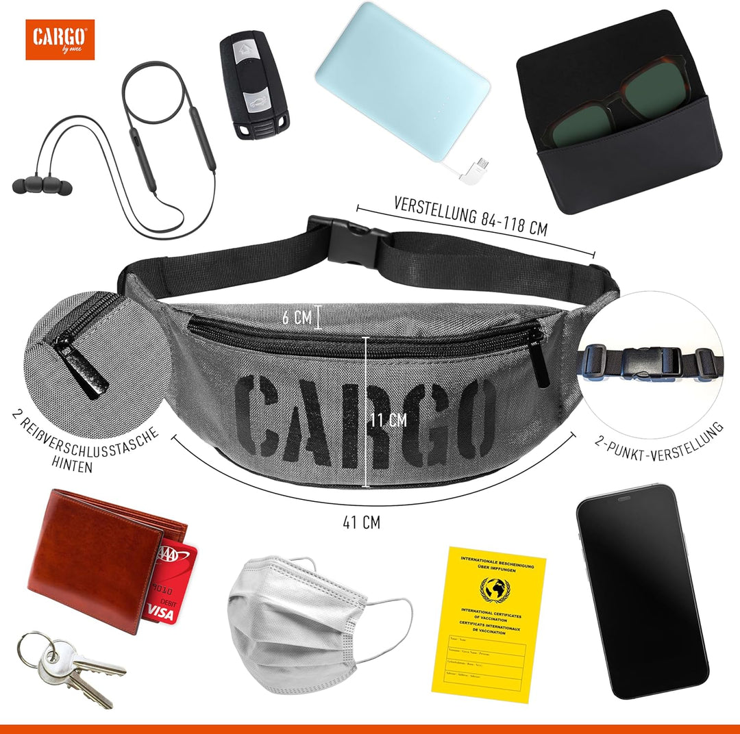 CARGO by OWEE Gürteltasche Handgefertigt Brusttasche Herren Damen Stylisch, Bauchtasche Mädchen Jung