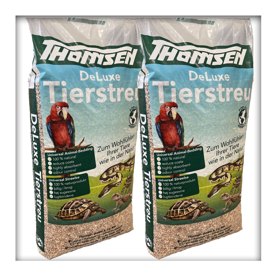 30 kg Deluxe Tierstreu Medium Buchenholz-Granulat Vögel, Nager, Reptilien