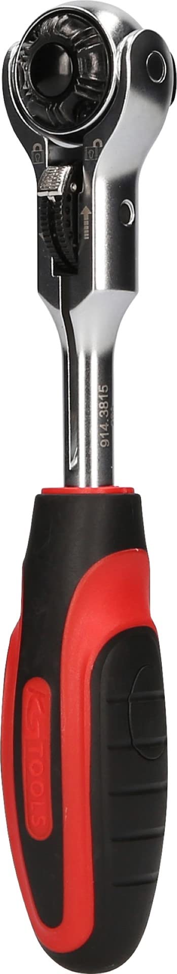KS Tools 914.3815 MODIFIX 3/8 Zoll Mini-T-Griff-Schwenkkopf-Knarre, 72 Zahn