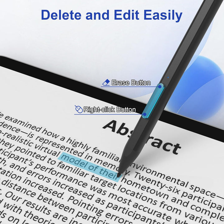 Surface Pen Stylus Stift für Microsoft Surface Pro 11/9/8/7/6/5/4/3, Surface Go 4/3/2 Surface Laptop