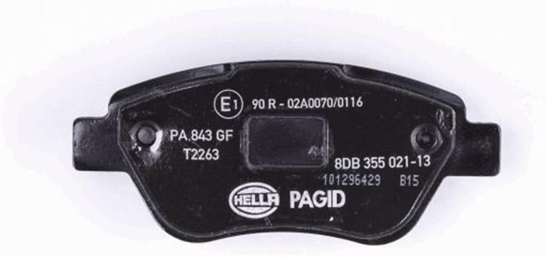 HELLA PAGID 8DB 355 021-131 Bremsbelagsatz - T2263 - Dicke/Stärke: 17mm - Bremssystem: Bosch - mit a