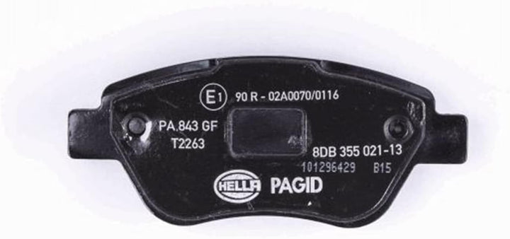 HELLA PAGID 8DB 355 021-131 Bremsbelagsatz - T2263 - Dicke/Stärke: 17mm - Bremssystem: Bosch - mit a