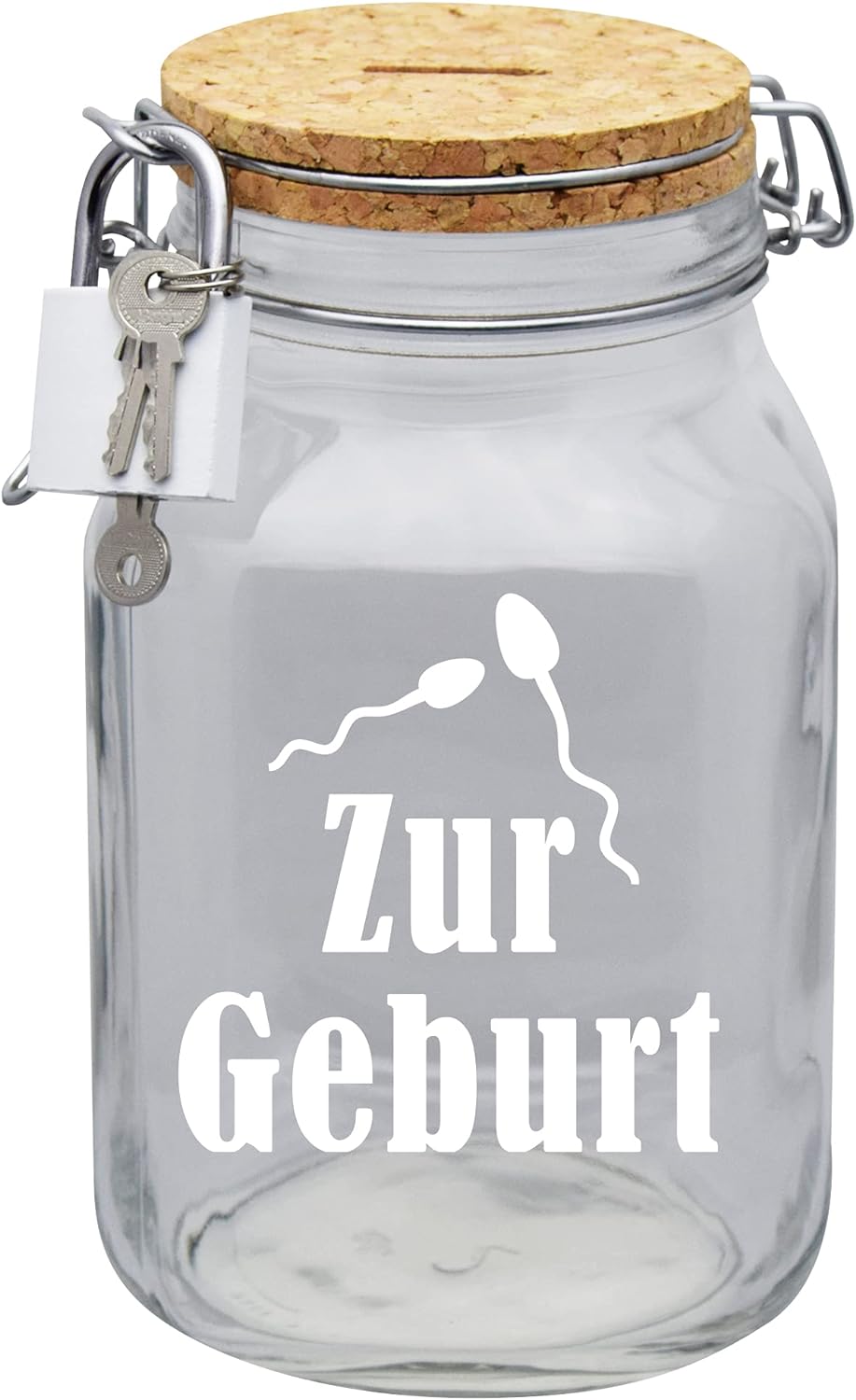 Spardose Zur Geburt Geld Geschenk Idee Transparent XL