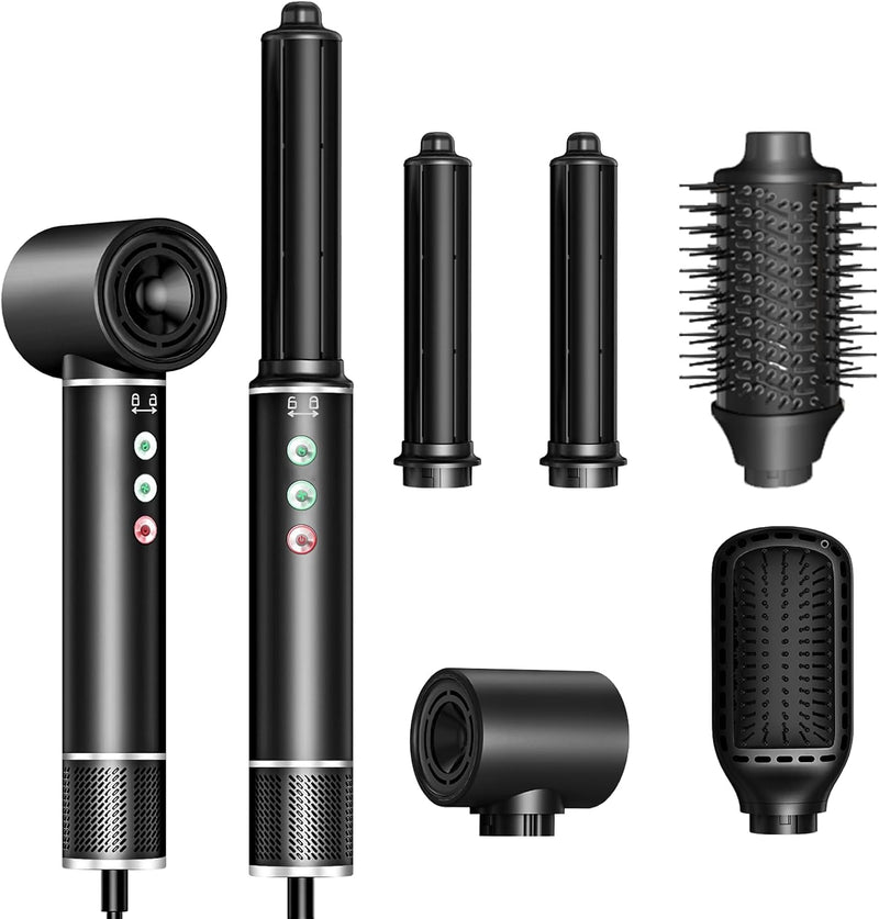 Air Styler 5 in 1, Haarstyler mit 110,000 RPM Haartrockner, 20m/s Luftstrom, Föhnbürste, 320 Million