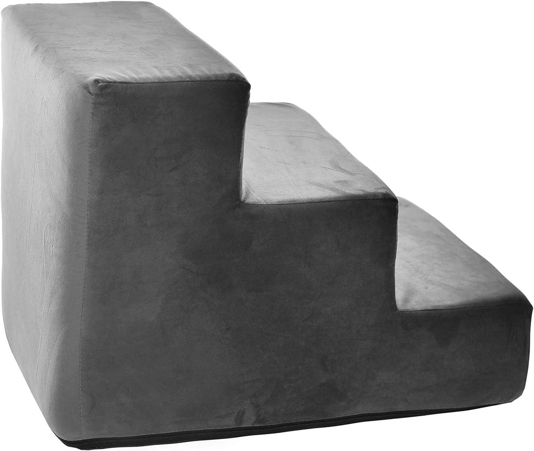 Hundetreppe 30 cm hoch | Katzentreppe Haustiertreppe | 3 Stufen | Hunde Katzen Haustier | für Bett u