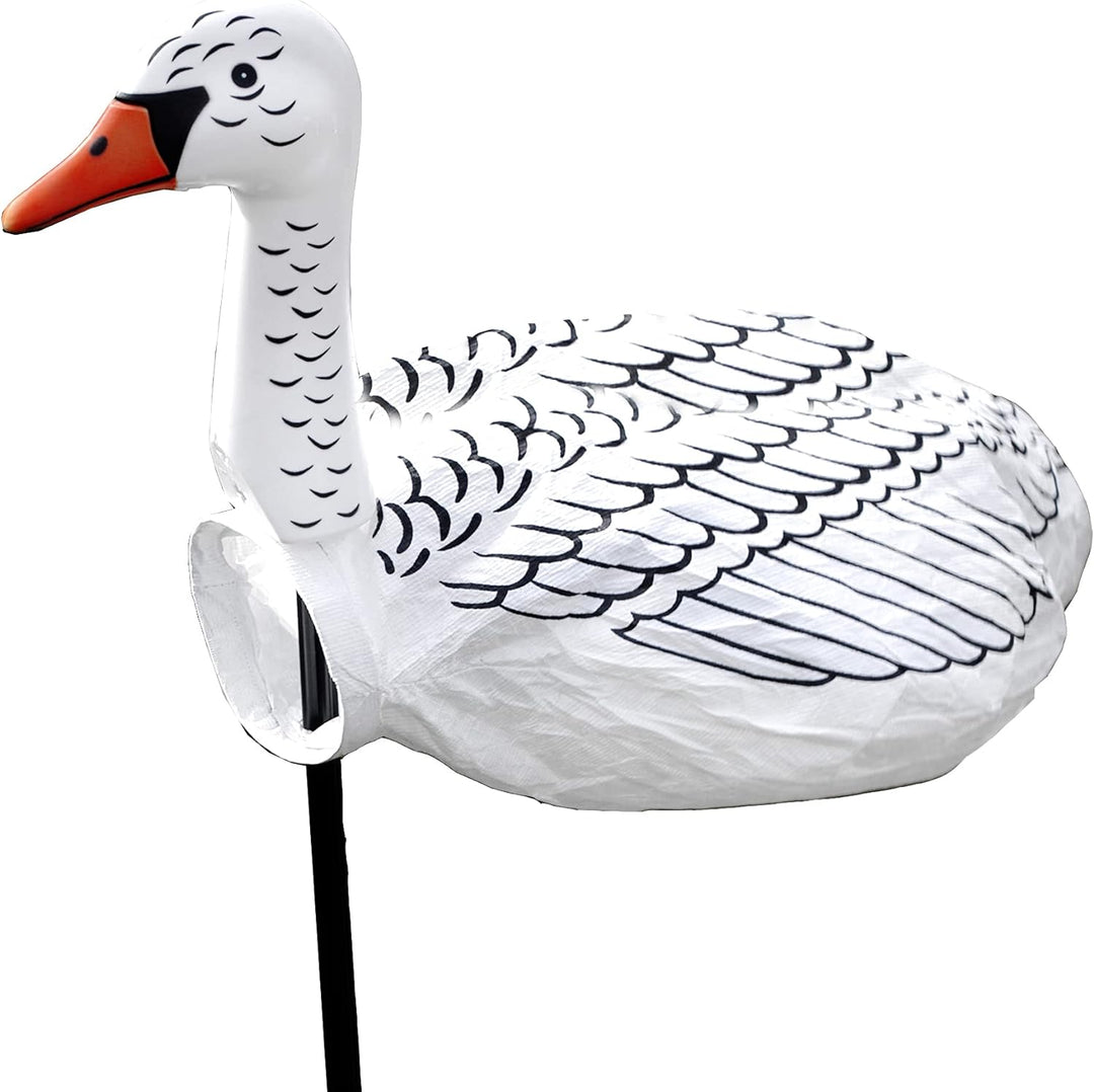GeKi Trend 3er Set Windsack Gans Maritime Gartendeko Wetterfahnen mit Stange Windgänse Windspiele we