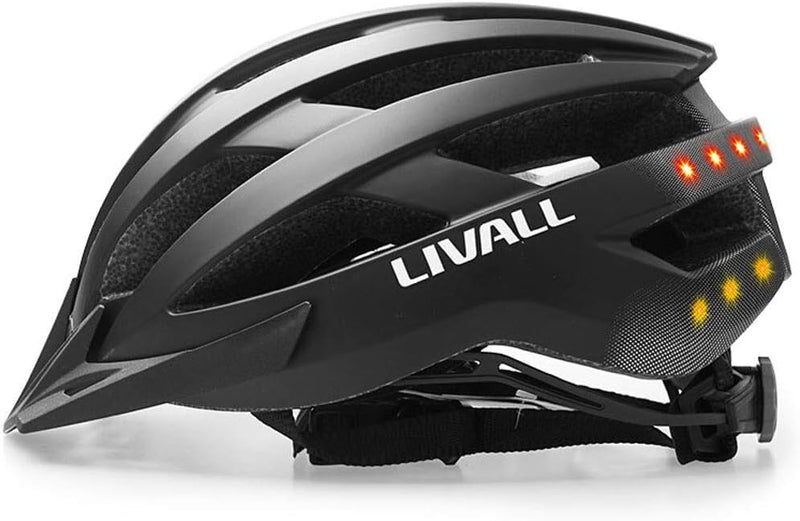 Livall Unisex – Erwachsene 32001037 MT1 MTB-Helm Schwarz Konfektionsgroesse=L Kopfumfang=58-62cm, Ma