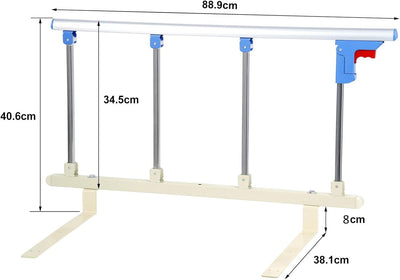 Signstek Bettgitter Faltbare Tragbare Bett Sicherungsschiene für ältere Menschen, Erwachsene unterst