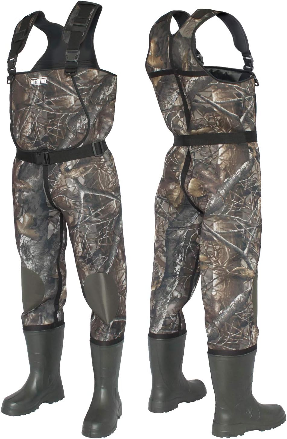 Wathose Neopren 5mm Herren Anglerhose mit Eva Stiefel Gr 41-47 wasserdichte Watthosen Fischer Teich