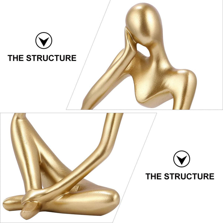 BESPORTBLE 1stk Abstrakte Figurenornamente Tischdekoration Mini-actionfiguren Kunstharz Skulptur Orn