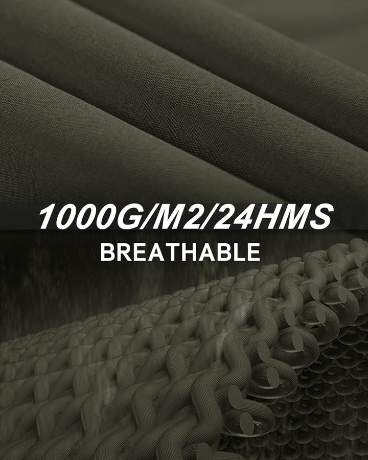 33,000ft Damen Leichte Wasserdichte Softshell Regenjacke Lange Funktionsjacke Übergangsjacke Windjac