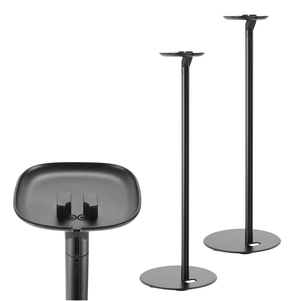 2 x Ständer für SONOS ONE/SL und Play 1 Lautsprecher Boxen Halter Lautsprecherständer Play:1 Schwarz