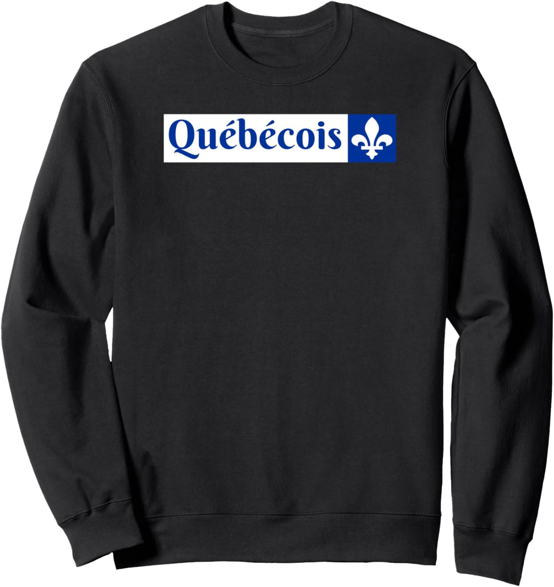 Quebecois Canadien, Quebecker Kanadier, Quebec Flagge Sweatshirt