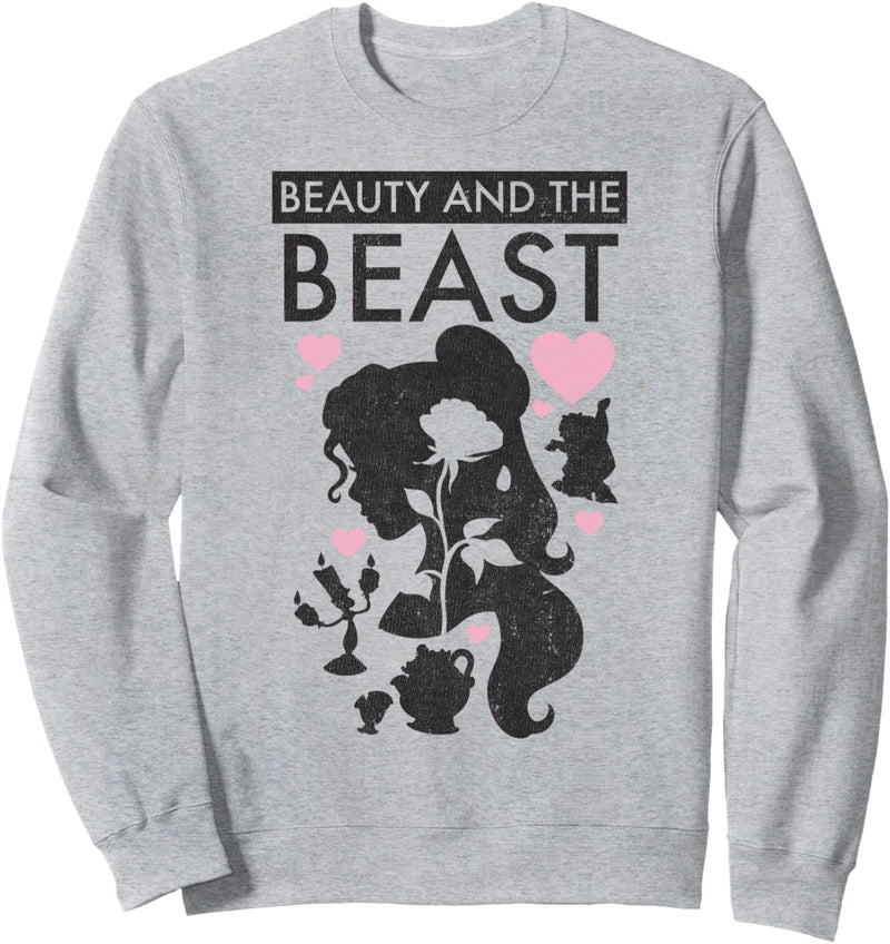 Disney Beauty And The Beast Belle Filled Silhouette Sweatshirt