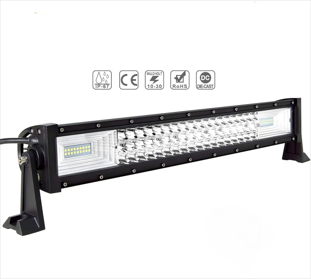 Boncak 22 Zoll 270W Dreireihiger LED LICHTLEISTE 7D Arbeitsscheinwerfer Zusatzscheinwerfer LED Light