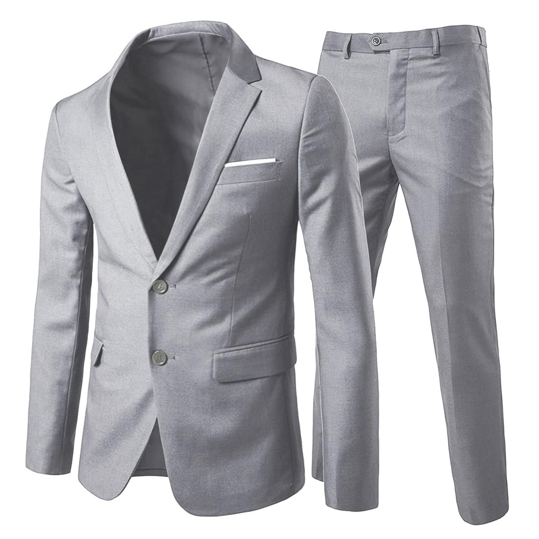 Allthemen Anzug Herren Anzug 2 Teilig Slim Fit Herrenanzug Hochzeit Anzüge Herren Modern Sakko für B