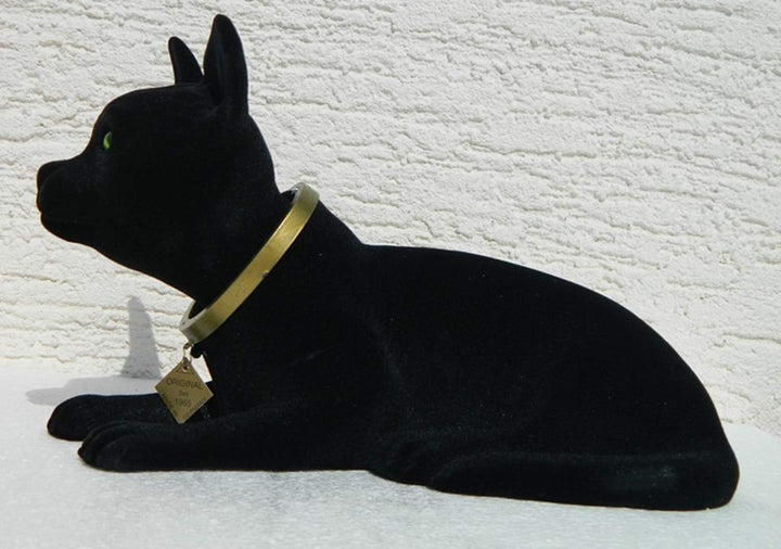 RAKSO Wackel Figur Katze Wackelfigur Höhe 17 cm gross schwarz Dekofigur mit Wackelkopf Gartendeko Ga