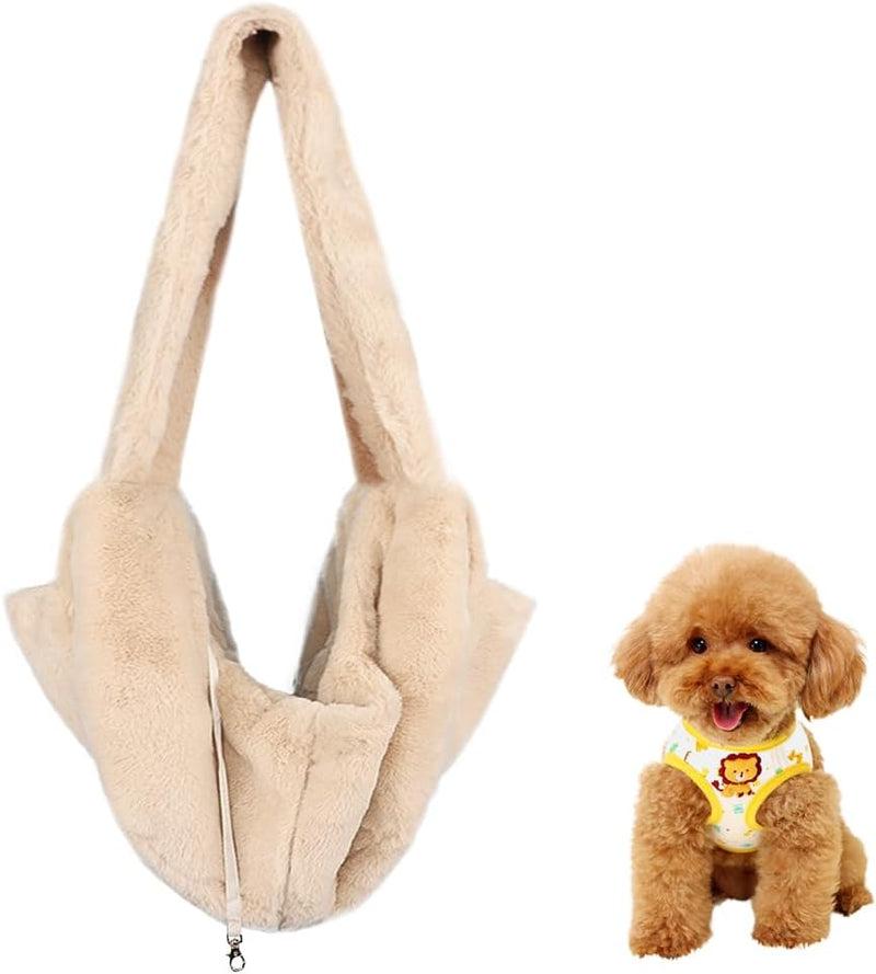 SIQITECH Hundetasche Plüsch Tragetasche Winter Warm Hundetragetasche Gemütliche Katzentasche Atmungs