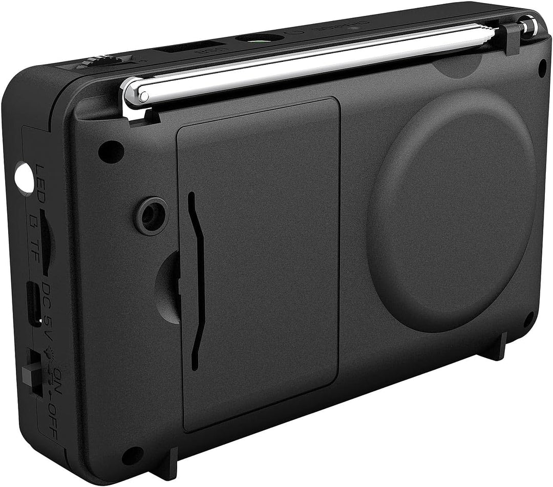 auvisio Camping-Radio: Digitales FM-Taschenradio, Bluetooth, MP3-Player, USB, microSD & Akku (Radio