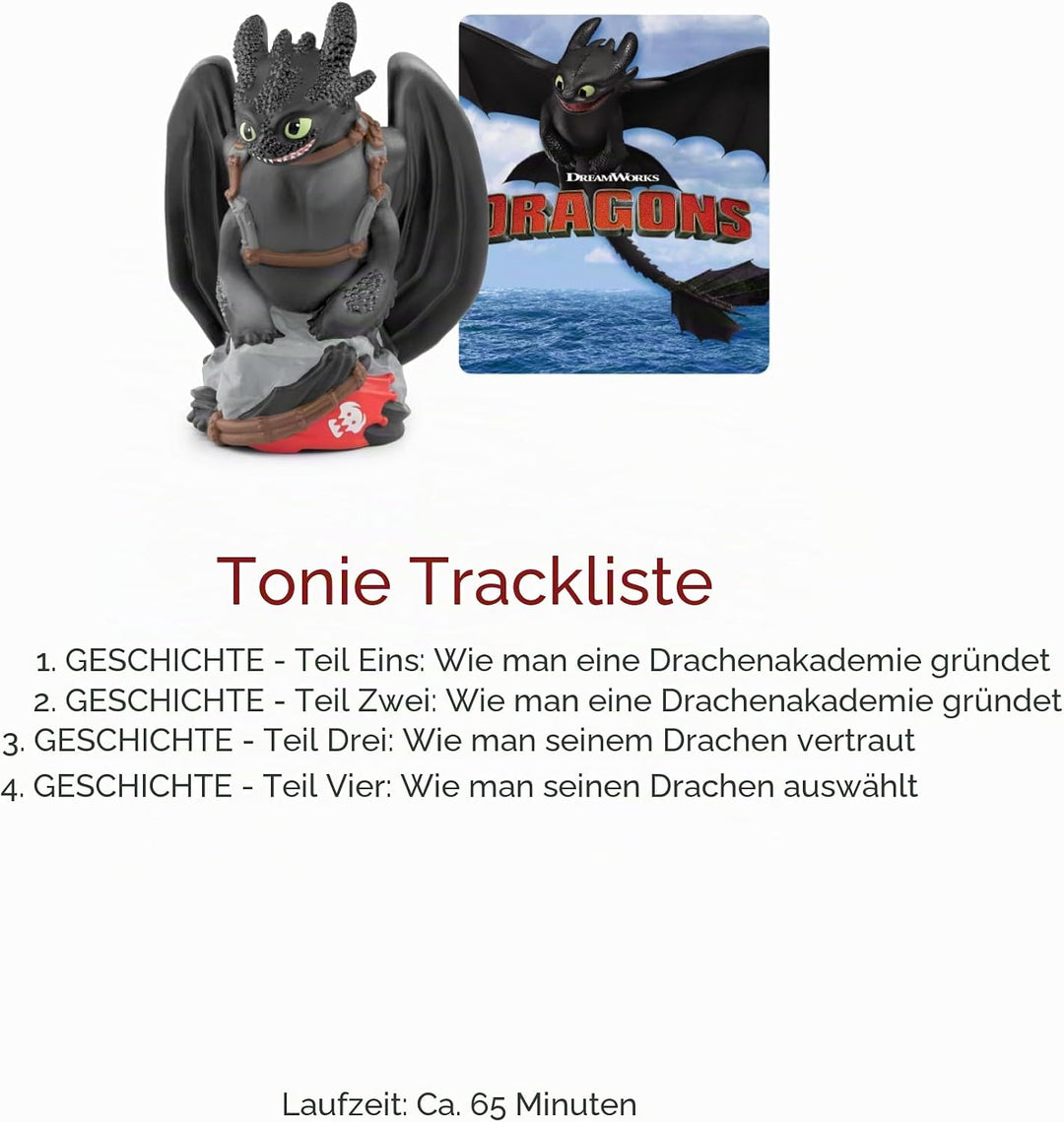 tonies Audio-Charakter für Kinder Drachenzähmen leicht gemacht: Ohnezahn