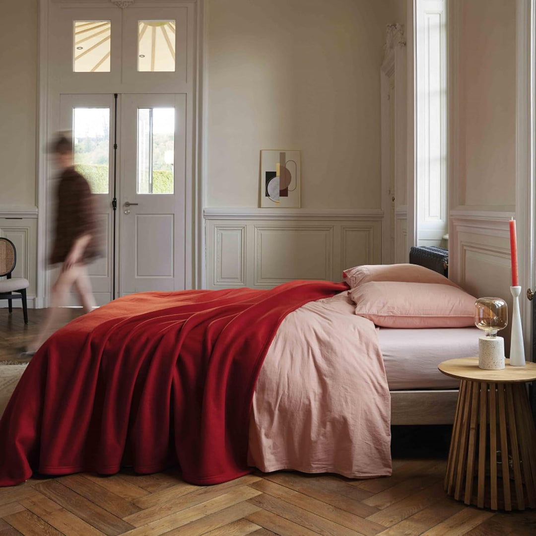 Fleecedecke, 240 x 300 cm Teddy, braun taupe – 100% Polyester 350 g/m2, Vertrag schwer entflammbar