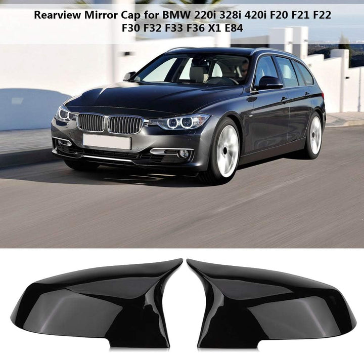 2 Stück Auto Rückspiegel Schutz Shell Cover kompatibel mit BMW 220i 328i 420i F20 F21 F22 F30 F32 F3