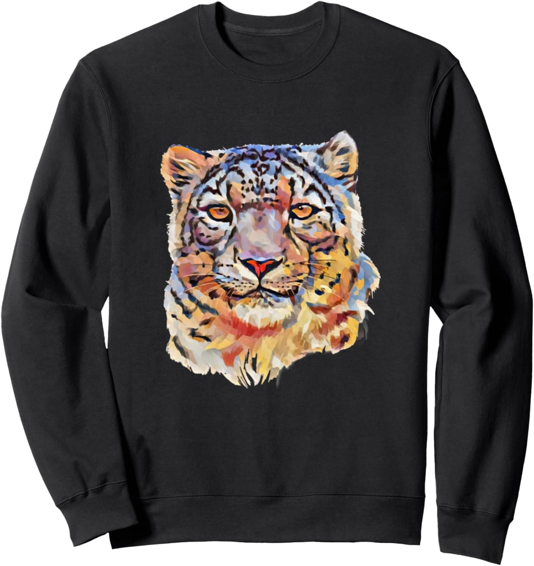 Leopard Motiv Raubkatzen Katzen Afrika Tiere Leoparden Sweatshirt
