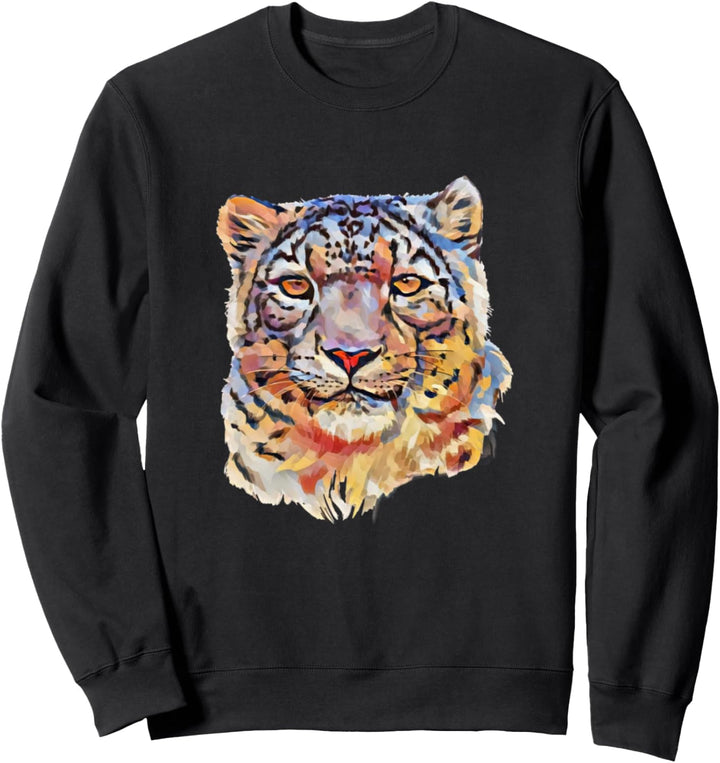 Leopard Motiv Raubkatzen Katzen Afrika Tiere Leoparden Sweatshirt