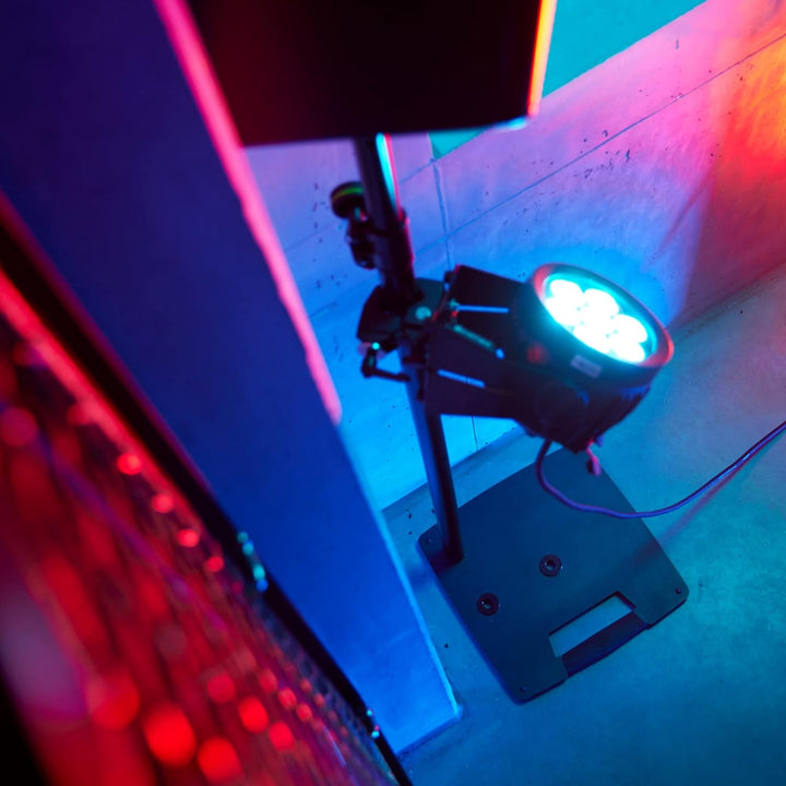 Gravity LS 431 C B - Lichtstativ und Lautsprecherstativ mit kompaktem, quadratischem Stahl-Standfuss