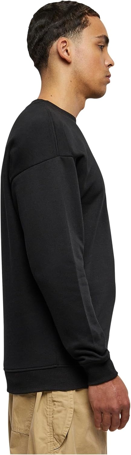 Urban Classics Herren Sweatshirt Sweat Crewneck, Pullover mit breiten Rippbündchen für Männer in vie