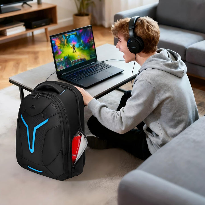 MATEIN Laptop Rucksack Herren 18 Zoll, Gaming Laptop Rucksack Zahlenschloss | Rucksack Herren Gross