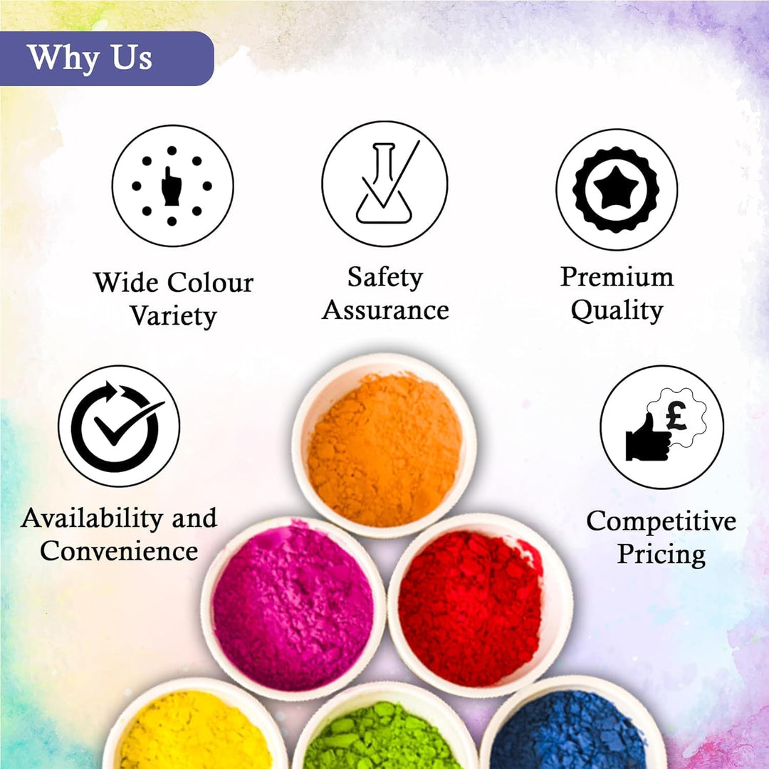 14 x 50 g/m² Pakete ungiftiges Holi-Farbpulver für Farblaufen, Partys, Festivals und verschiedene Ku