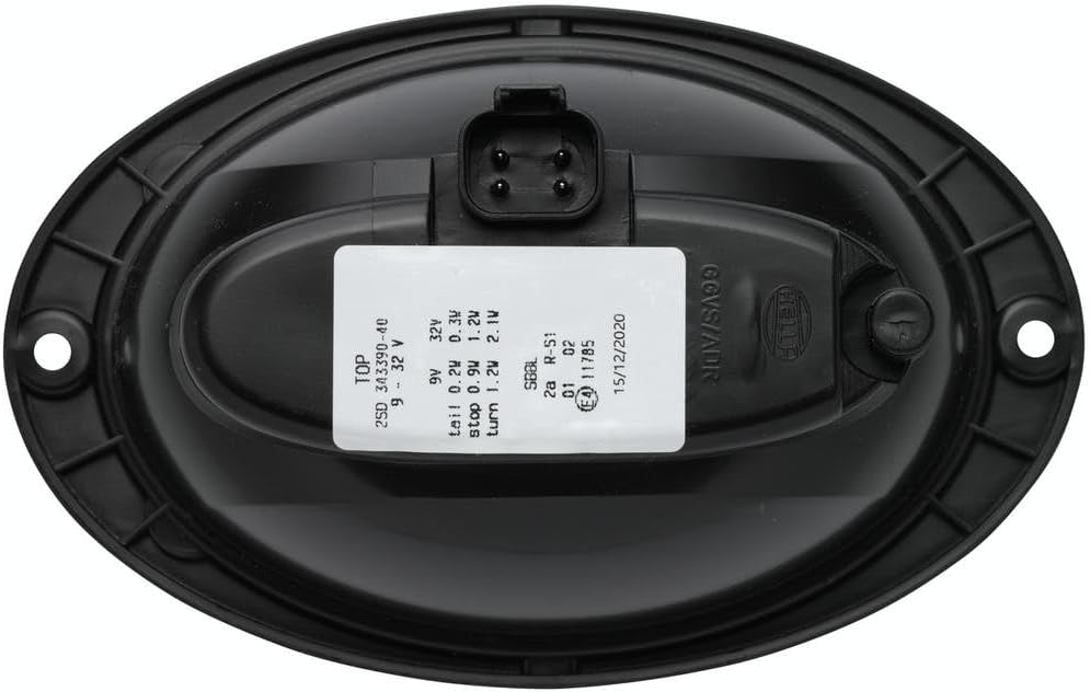 HELLA - Heckleuchte - Agroluna - LED - 12/24V - 2SD 343 390-401 mit Steckeranschluss Leuchtefunktion