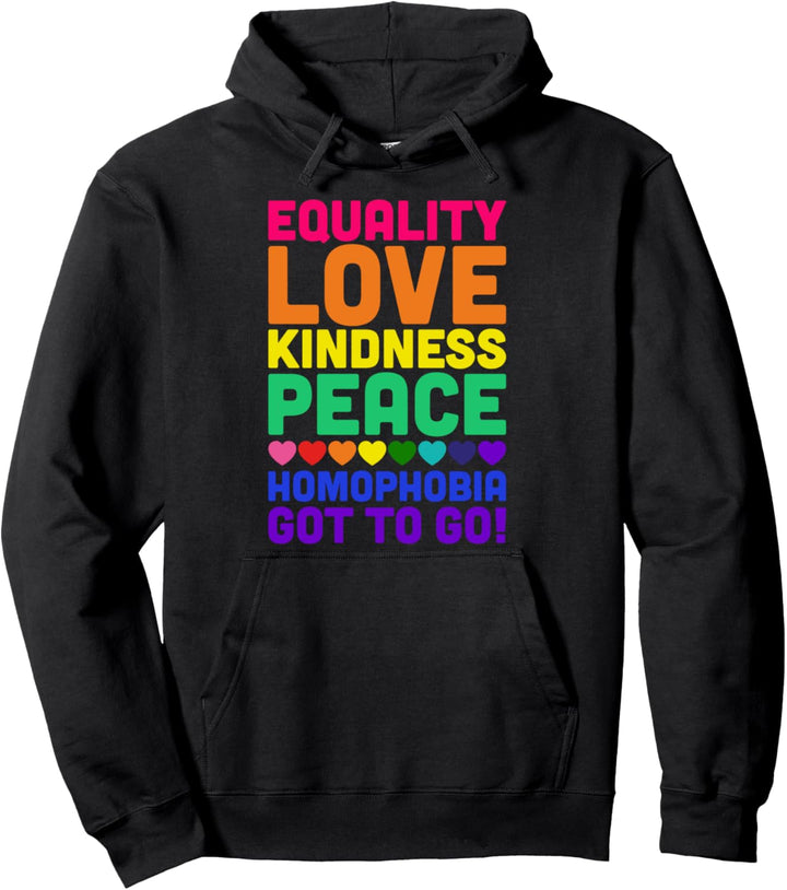 Homophobie muss weg - Gleichberechtigung - LGBTQ - Gay Pride Pullover Hoodie