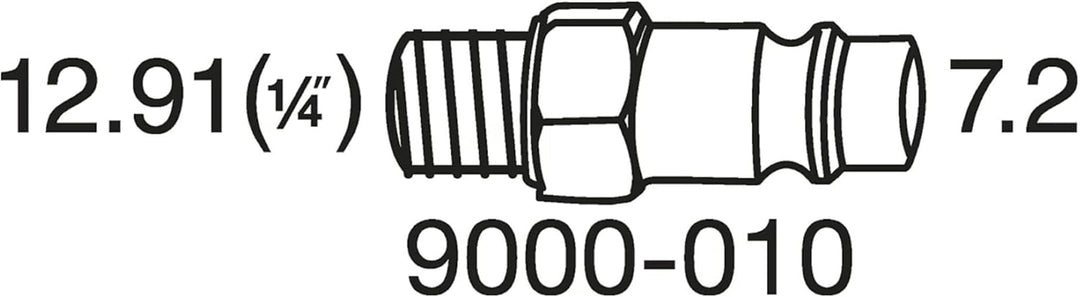 HAZET Ratschenschrauber 9020-2 Vierkant massiv 6,3 mm (1/4 Zoll)