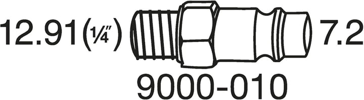 HAZET Ratschenschrauber 9020-2 Vierkant massiv 6,3 mm (1/4 Zoll)