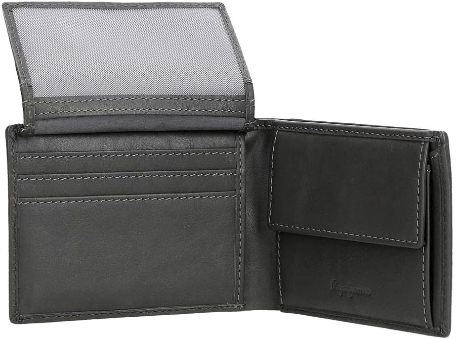 Pepe Jeans Chief Horizontale Geldbörse mit Geldbörse, einzigartig, grau, única, Quertasche mit Geldb