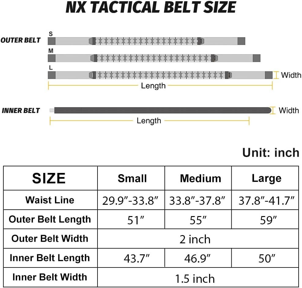 IDOGEAR Taktischer Gürtel 2 Zoll Quick Release Rigger Combat Belt mit 1,5 Zoll Innengürtel Haken und