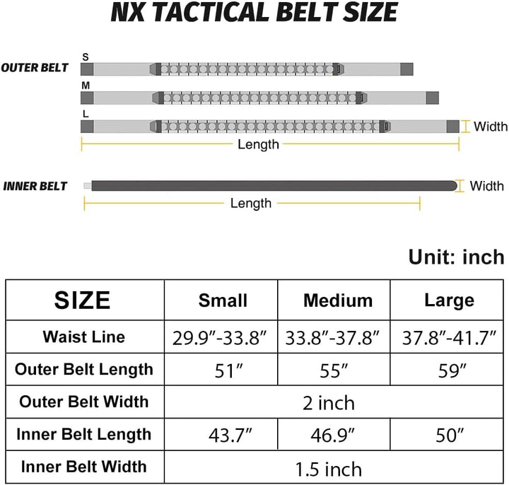 IDOGEAR Taktischer Gürtel 2 Zoll Quick Release Rigger Combat Belt mit 1,5 Zoll Innengürtel Haken und